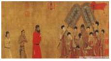 汉藏之间自古就建立了血浓于水的紧密联系。《步辇图》(见下图)以贞观年间吐蕃赞普松赞干布与文成公主联姻的历史事件为题材,描绘了唐太宗李世民接见吐蕃赞普松赞干布派来 汉藏之间自古就建立了血浓于水的紧密联系。《步辇图》(见下图)以贞观年间吐蕃赞普松赞干布与文成公主联姻的历史事件为题材,描绘了唐太宗李世民接见吐蕃赞普松赞干布派来