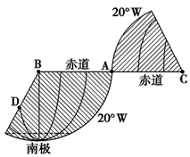 读“某日部分夜半球示意图”,回答下列问题。B、C、D的经度数分别为_________、_________、________ 读“某日部分夜半球示意图”,回答下列问题。B、C、D的经度数分别为_________、_________、________