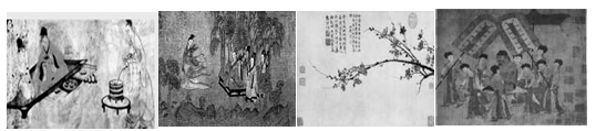 中央电视台《鉴宝》节目展出一幅名画,这幅画具有借物抒情、表现自我、追求神韵意趣的特征。下列绘画作品的特征与该幅名画相同的是A.《夫妇宴饮图》B.《洛神赋图》C. 中央电视台《鉴宝》节目展出一幅名画,这幅画具有借物抒情、表现自我、追求神韵意趣的特征。下列绘画作品的特征与该幅名画相同的是A.《夫妇宴饮图》B.《洛神赋图》C.