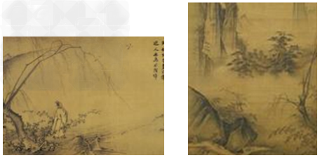 材料一 张择端《清明上河图》材料二马远《山径春行图》 《踏歌图》材料三 材料一 张择端《清明上河图》材料二马远《山径春行图》 《踏歌图》材料三