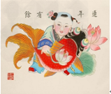 读图:图一 文徵明书《后赤壁赋》图二 杨柳青绘画《连年有余》图三 曹雪芹《红楼梦》插图 读图:图一 文徵明书《后赤壁赋》图二 杨柳青绘画《连年有余》图三 曹雪芹《红楼梦》插图