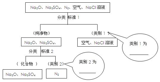 下图所示为按树状分类法对一组物质进行的分类。请填写下列标注。 下图所示为按树状分类法对一组物质进行的分类。请填写下列标注。