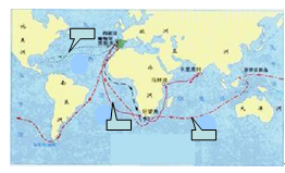 填图题:本大题2小题,第17题2分,第18题3分,共5分。观察图一,请将下列亚非文明古国的英文字母代号填在图中相应的方框内。A.古印度 B.古巴比伦 填图题:本大题2小题,第17题2分,第18题3分,共5分。观察图一,请将下列亚非文明古国的英文字母代号填在图中相应的方框内。A.古印度 B.古巴比伦