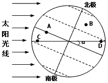 读图完成下列要求。在图中绘出晨线,并注明是晨线还是昏线,在夜半球一面打上斜线。图中C、D两点所在的平面叫___ 读图完成下列要求。在图中绘出晨线,并注明是晨线还是昏线,在夜半球一面打上斜线。图中C、D两点所在的平面叫___