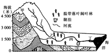 下图为“某流域地质构造与地貌示意图”。读图完成下列问题。小题1:关于图示地区地质、地貌的叙述正确的是A.③处为向斜成岭B.地质基础很不稳定C.②处有可能找到石油 下图为“某流域地质构造与地貌示意图”。读图完成下列问题。小题1:关于图示地区地质、地貌的叙述正确的是A.③处为向斜成岭B.地质基础很不稳定C.②处有可能找到石油