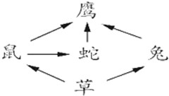 如图若为生态系统,则图中没有画出的生物成分是A.生产者B.消费者C.分解者D.生产者和消费者 魔方格