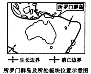 2007年4月2日,南太平洋所罗门群岛附近发生8级强烈地震。该群岛发生的地震与其所处的板块位置有关,该群岛位于________板块与_______ 2007年4月2日,南太平洋所罗门群岛附近发生8级强烈地震。该群岛发生的地震与其所处的板块位置有关,该群岛位于________板块与_______