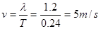 一列沿x轴正方向传播的简谐横波,在t1=0时刻的波形图如左图所示。已知:在t2=0.6s的时刻,A点刚好第三次出现波峰。求此波的波源振动周期T; 一列沿x轴正方向传播的简谐横波,在t1=0时刻的波形图如左图所示。已知:在t2=0.6s的时刻,A点刚好第三次出现波峰。求此波的波源振动周期T;