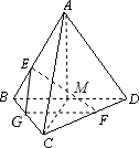 如图,正四面体ABCD中,E在棱AB上,F在棱CD上,使得AEEB=CFFD=λ,记f=αλ+βλ其中αλ表示EF与AC所成的角,βλ表示 魔方格