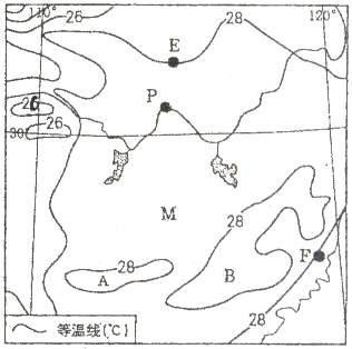 读“我国某地区7月平均气温图”,回答问题。A、B两地所处的地形区分别是、。简述B地形区东西两侧降水量的差异及原因。分 读“我国某地区7月平均气温图”,回答问题。A、B两地所处的地形区分别是、。简述B地形区东西两侧降水量的差异及原因。分