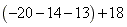 计算:-4÷-×;-20+--13;-22+|5-8|+24÷×;÷(-5 计算:-4÷-×;-20+--13;-22+|5-8|+24÷×;÷(-5