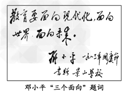 观察下图:请回答:邓小平提出的“三个面向”有什么重要意义?________________________________ 观察下图:请回答:邓小平提出的“三个面向”有什么重要意义?________________________________