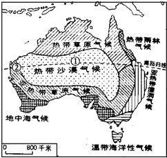读“澳大利亚气候图”,完成下列各题.近年来,澳大利亚根据北半球国家需要反季节水果这一市场需求,充分利用澳大利亚的______优势,水果产量大幅度提高.(2 魔方格