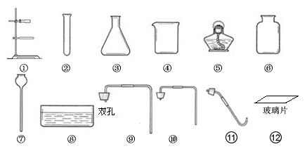 实验室提供如图所示的仪器: (1)仪器④的名称是____,请你写出该仪器的一种用途____。(2)实验室欲利用上述仪器完成高锰... 实验室提供如图所示的仪器: (1)仪器④的名称是____,请你写出该仪器的一种用途____。(2)实验室欲利用上述仪器完成高锰...