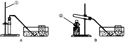 根据下图回答问题。 (1)写出标有序号仪器的名称:①____________ ,②_______________ 。(2)若用高... 根据下图回答问题。 (1)写出标有序号仪器的名称:①____________ ,②_______________ 。(2)若用高...