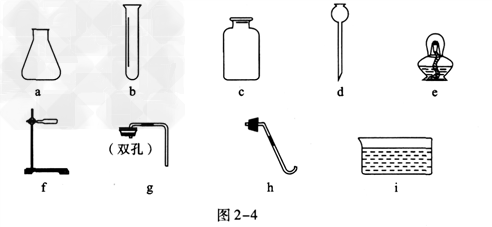实验室有如图 2-4所示的实验仪器。请回答下列问题:(1)选择图中的仪器组装一套加热固体物质制取氧气并用排水法收集的实验装置:_... 实验室有如图 2-4所示的实验仪器。请回答下列问题:(1)选择图中的仪器组装一套加热固体物质制取氧气并用排水法收集的实验装置:_...