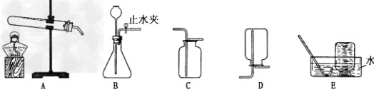结合下图所示实验装置回答问题: 实验室若用高锰酸钾制取氧气,可选用的发生和收集装置是 ,反应的化学方程式为 。检查装置B气... 结合下图所示实验装置回答问题: 实验室若用高锰酸钾制取氧气,可选用的发生和收集装置是 ,反应的化学方程式为 。检查装置B气...