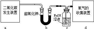小强同学在化学氧自救器的说明书中看到“人呼出气体中的二氧化碳与自救器药罐中的生氧剂接触能产生氧气后,对自救器内发生的化学反应原理产生了探究欲望... 魔方格