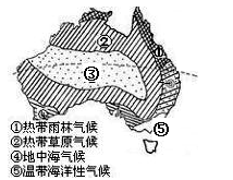 读图-澳大利亚气候分布图,完成下题.图中⑤气候,在世界上分布最广的地区是A.亚洲的东部和南部B.美洲西部C.非洲北部D.欧洲西部 读图-澳大利亚气候分布图,完成下题.图中⑤气候,在世界上分布最广的地区是A.亚洲的东部和南部B.美洲西部C.非洲北部D.欧洲西部