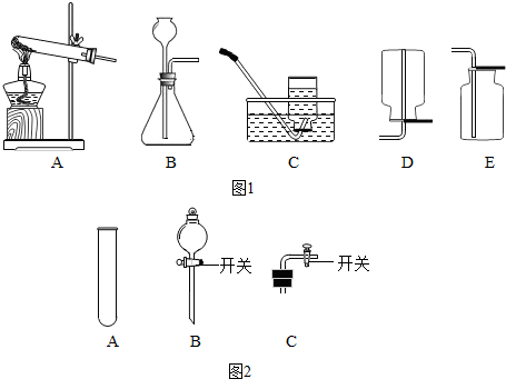 通过一学期的学习,我们对实验室制取气体有了初步的认识,请根据下列图示回答问题:小明同学选择图1中A装置准备用高锰酸钾为原料制取一瓶较纯净的氧气,他应选择的... 魔方格