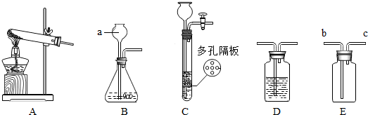 请结合下列实验常用装置,回答有关问题.写出图中标有字母的仪器的名称:a______.实验室用高锰酸钾制取氧气,应选用的发生装置是______,在加入... 魔方格