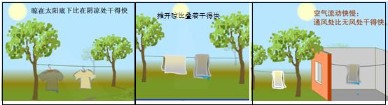 影响液体蒸发快慢的因素液体蒸发快慢跟哪些因素有关?通过观察下图和联系生活实际进行猜想猜想一:液体蒸发快慢可能跟液体____ 魔方格