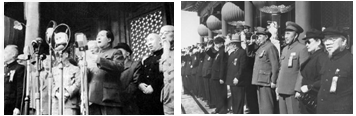 请欣赏历史图片右边图片反映的是哪一历史事件? 这一事件标志着新中国的成立,那么,新中国“新”在哪里 ? 如果你 请欣赏历史图片右边图片反映的是哪一历史事件? 这一事件标志着新中国的成立,那么,新中国“新”在哪里 ? 如果你