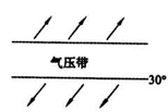 读气压带及其两侧风带的风向示意图,当该气压带分布在图示位置时,地中海沿岸( )A.高温多雨B.温和多雨C.炎热干燥D.寒冷干燥 读气压带及其两侧风带的风向示意图,当该气压带分布在图示位置时,地中海沿岸( )A.高温多雨B.温和多雨C.炎热干燥D.寒冷干燥