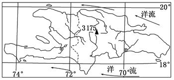 下图为某岛屿简图,该岛屿中部多山,降水大多在1000 mm以上,东北部和西南部降水差异较大。读图完成下列问题。小题1:影响图示地区降水差异的主要因素是( )A. 下图为某岛屿简图,该岛屿中部多山,降水大多在1000 mm以上,东北部和西南部降水差异较大。读图完成下列问题。小题1:影响图示地区降水差异的主要因素是( )A.