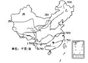 根据下列材料,回答问题。材料一:季风气候有大陆性和海洋性之分,下图为我国季风气候大陆性和海洋性分析图。 材料二:我国农业生产潜力分布简图材料三:我国某 根据下列材料,回答问题。材料一:季风气候有大陆性和海洋性之分,下图为我国季风气候大陆性和海洋性分析图。 材料二:我国农业生产潜力分布简图材料三:我国某