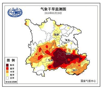 读下列材料,回答问题材料一:2010年以来,西南地区持续干旱,云南、广西、贵州、四川、重庆五个省区市旱情不断加重,受旱面积占到全国的83%。材料二: 读下列材料,回答问题材料一:2010年以来,西南地区持续干旱,云南、广西、贵州、四川、重庆五个省区市旱情不断加重,受旱面积占到全国的83%。材料二: