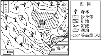 下图是50°N大陆西岸某地区,据此完成下列各题。小题1:关于图中河流和湖泊叙述正确的是A.全部为外流河B.河流径流季节变化大C.湖泊为咸水湖D.湖泊为内流湖小题 下图是50°N大陆西岸某地区,据此完成下列各题。小题1:关于图中河流和湖泊叙述正确的是A.全部为外流河B.河流径流季节变化大C.湖泊为咸水湖D.湖泊为内流湖小题