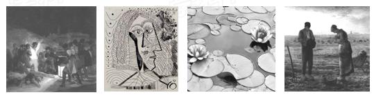 《绘画与科学》中说:“19世纪后半期,随着物理学中光学知识的系统研究,以及光学和色彩学关系的发展,使人们看到了绘画崭新的面孔。”以下绘画符合该思想的是A.《 《绘画与科学》中说:“19世纪后半期,随着物理学中光学知识的系统研究,以及光学和色彩学关系的发展,使人们看到了绘画崭新的面孔。”以下绘画符合该思想的是A.《