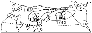 读“北半球部分地区某月海平面及地面等压线分布图”,回答下列问题。图中A处的气压中心名称是_________________ 读“北半球部分地区某月海平面及地面等压线分布图”,回答下列问题。图中A处的气压中心名称是_________________