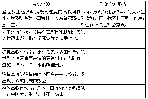 材料一:2010年10月26日,沪杭高铁正式通车运营,沪杭高铁正线全长160千米,全线设计时速为350千米,是采用完全自主知识产权建成的一条城际高铁 材料一:2010年10月26日,沪杭高铁正式通车运营,沪杭高铁正线全长160千米,全线设计时速为350千米,是采用完全自主知识产权建成的一条城际高铁