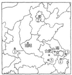 读图,判断下列各项表述正确的是A.秦国在①修建了防洪灌溉工程B.唐朝江南货物可由③漕运至②C.洋务派在⑤创建近代军事工业D.中国最早的民资企业在④诞生 读图,判断下列各项表述正确的是A.秦国在①修建了防洪灌溉工程B.唐朝江南货物可由③漕运至②C.洋务派在⑤创建近代军事工业D.中国最早的民资企业在④诞生