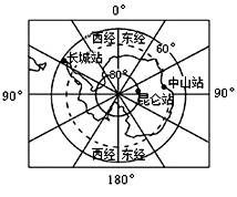 读南极洲略图,回答下列各题。小题1:如果去南极考察,最适宜的时间是A.3、4、5月B.6、7、8月C.9、10、11月D.12、1、2月小题2:我国南极科考站中 读南极洲略图,回答下列各题。小题1:如果去南极考察,最适宜的时间是A.3、4、5月B.6、7、8月C.9、10、11月D.12、1、2月小题2:我国南极科考站中