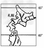 阅读材料,回答下列问题材料一:下表为上海、札幌两城市1971-2000 年各月平均降水量表。材料二:图为日本北部山河分布图。 阅读材料,回答下列问题材料一:下表为上海、札幌两城市1971-2000 年各月平均降水量表。材料二:图为日本北部山河分布图。