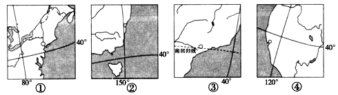 读世界重要城市和港口图,回答41~43题。小题1:四城市中属于温带大陆性气候的是A.①B.②C.③D.④小题2:沿岸有寒流流经的是A.① B.② C.③ D.④ 读世界重要城市和港口图,回答41~43题。小题1:四城市中属于温带大陆性气候的是A.①B.②C.③D.④小题2:沿岸有寒流流经的是A.① B.② C.③ D.④