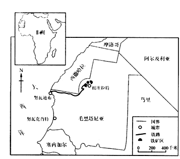 根据图中提供的信息,回答。毛里塔尼亚处于____________带内。流经毛里塔尼亚沿岸洋流的性质属于__________( 根据图中提供的信息,回答。毛里塔尼亚处于____________带内。流经毛里塔尼亚沿岸洋流的性质属于__________(