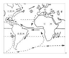 图为“大西洋洋流分布示意图”,读图,完成8-10题。小题1:中低纬海区的洋流A.呈顺时针方向流动B.大洋西岸有暖流分布C.寒流自北向南流 D.暖流自南向北流小题 图为“大西洋洋流分布示意图”,读图,完成8-10题。小题1:中低纬海区的洋流A.呈顺时针方向流动B.大洋西岸有暖流分布C.寒流自北向南流 D.暖流自南向北流小题
