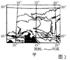 图1是图2中两个地区的气候资料图。回答下列问题。反映图2中甲地区气候状况的是图1中的______图,该地区的气候类型及其主要特征是____ 图1是图2中两个地区的气候资料图。回答下列问题。反映图2中甲地区气候状况的是图1中的______图,该地区的气候类型及其主要特征是____