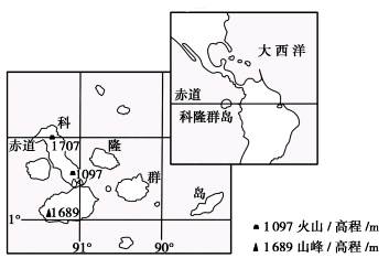 下图示意科隆群岛的地理位置,读下图,完成下列问题小题1:科隆群岛特有动物种属比例较大,形成这一现象的地理条件是该群岛A.地处赤道附近B.远 下图示意科隆群岛的地理位置,读下图,完成下列问题小题1:科隆群岛特有动物种属比例较大,形成这一现象的地理条件是该群岛A.地处赤道附近B.远