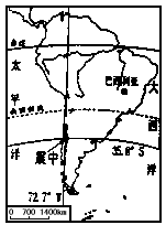 北京时间2010年2月27日智利发生8.8级地震,造成重大损失,读图完成1~2题。 1 北京时间2010年2月27日智利发生8.8级地震,造成重大损失,读图完成1~2题。 1