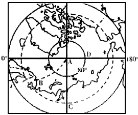 读下面材料和北极地区图,回答问题。 2007年8月2日,俄罗斯科考队员乘微型深海潜水器,潜至北极点下4000多米深的北冰洋洋底 读下面材料和北极地区图,回答问题。 2007年8月2日,俄罗斯科考队员乘微型深海潜水器,潜至北极点下4000多米深的北冰洋洋底