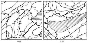 9.下图中甲乙两图为我国两地河川夏季平均径流量占年平均径流总量百分比图, 有关图示地区的叙述正确的是A.夏季降水量甲图区域多于乙图区域B.乙图区域河 9.下图中甲乙两图为我国两地河川夏季平均径流量占年平均径流总量百分比图, 有关图示地区的叙述正确的是A.夏季降水量甲图区域多于乙图区域B.乙图区域河