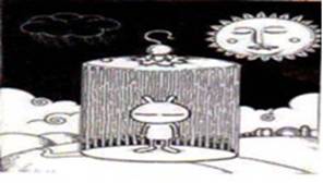 下边漫画的寓意为“心中有笼便有笼,心中无笼便无笼”。下列观点与之相反的是A.理生万物,理主动静B.天地合而万物生,阴阳接而变化起C.宇宙便是吾心,吾心便是宇宙D 下边漫画的寓意为“心中有笼便有笼,心中无笼便无笼”。下列观点与之相反的是A.理生万物,理主动静B.天地合而万物生,阴阳接而变化起C.宇宙便是吾心,吾心便是宇宙D