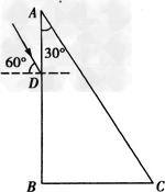 一直角三角形透光板的顶角为30°,该材料对某一色光的折射率为,如图所示,一束该种色光以60°角斜射到AB截面上,已知AB段长为d 一直角三角形透光板的顶角为30°,该材料对某一色光的折射率为,如图所示,一束该种色光以60°角斜射到AB截面上,已知AB段长为d