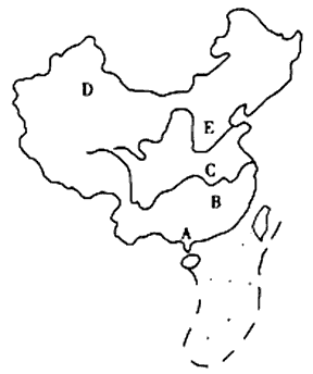 读我国轮廓图,完成下列表格中的各项内容。地区主要气象灾害的名称气象灾害多发季节 读我国轮廓图,完成下列表格中的各项内容。地区主要气象灾害的名称气象灾害多发季节