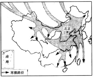 材料一:2011年3月13日20时至15日20时,受强冷空气影响,我国中东部出现了一次大范围的大风降温天气过程,其中,西 材料一:2011年3月13日20时至15日20时,受强冷空气影响,我国中东部出现了一次大范围的大风降温天气过程,其中,西